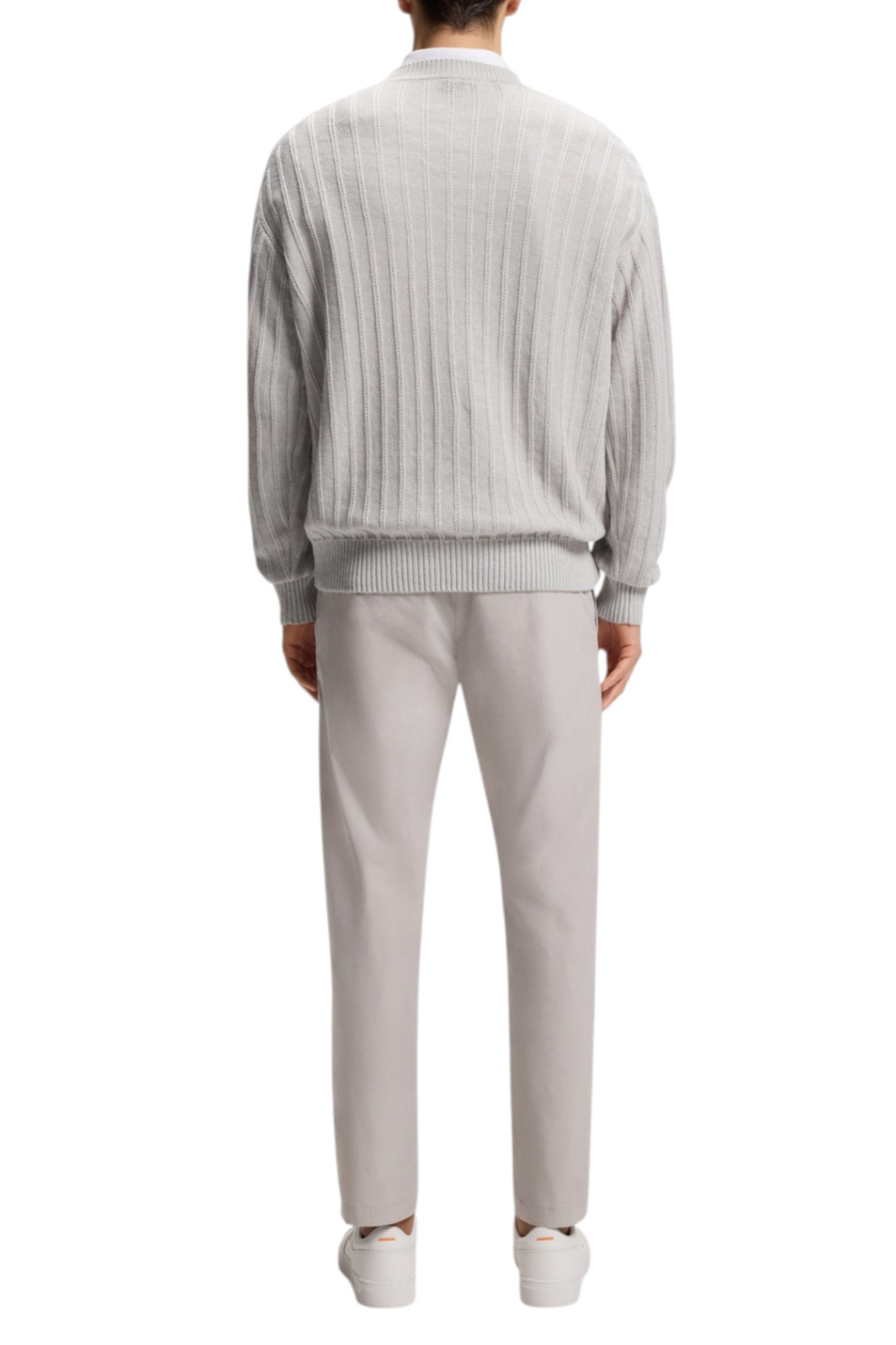 Мужской BOSS Джемпер Kawaii из хлопка и льна (цвет ), артикул 50558720 | Фото 4