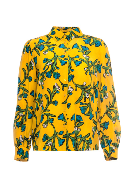 Блузка EPOPEA из шелка с принтом|Основной цвет:Мультиколор|Артикул:2351110737 | Фото 1