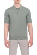 Мужской Canali Поло из хлопка и льна (цвет ), артикул C0454MK01450 | Фото 1