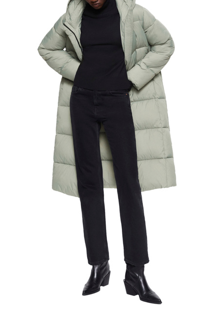 Стеганое пальто MUAK|Основной цвет:Мятный|Артикул:37015131 | Фото 2