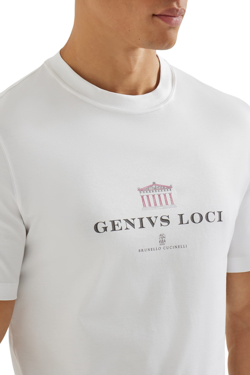 Мужской Brunello Cucinelli Футболка из натурального хлопка (цвет ), артикул M0B138520 | Фото 5