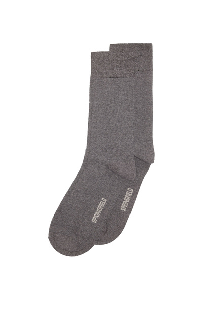Носки из смесового хлопка|Основной цвет:Серый|Артикул:0475121 | Фото 1