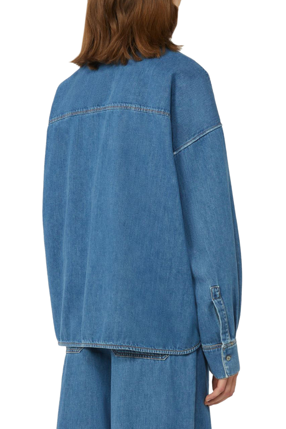 Женский Weekend Max Mara Рубашка FOGGIA джинсовая (цвет ), артикул 2615111011 | Фото 4