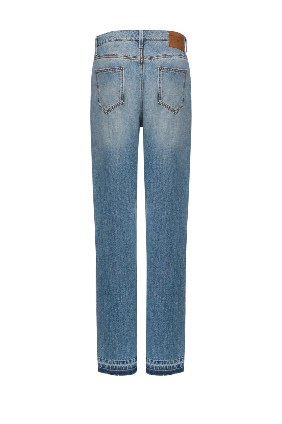 Женский ERMANNO SCERVINO Джинсы с эффектом потертости (цвет ), артикул D487P306GKW | Фото 2