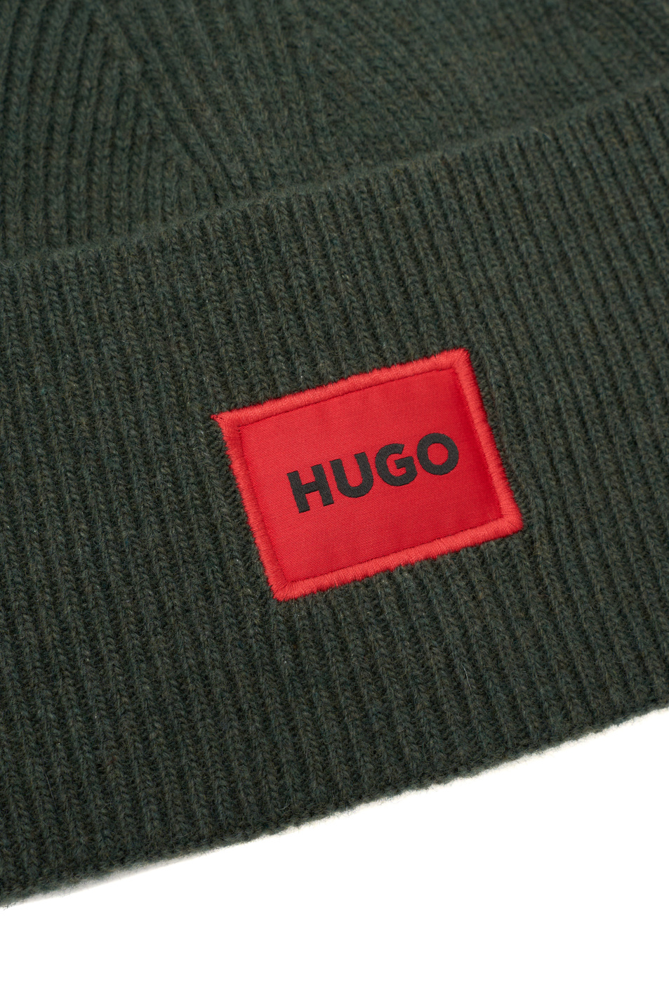 Мужской HUGO Шапка из смесовой шерсти с контрастным логотипом (цвет ), артикул 50496011 | Фото 2