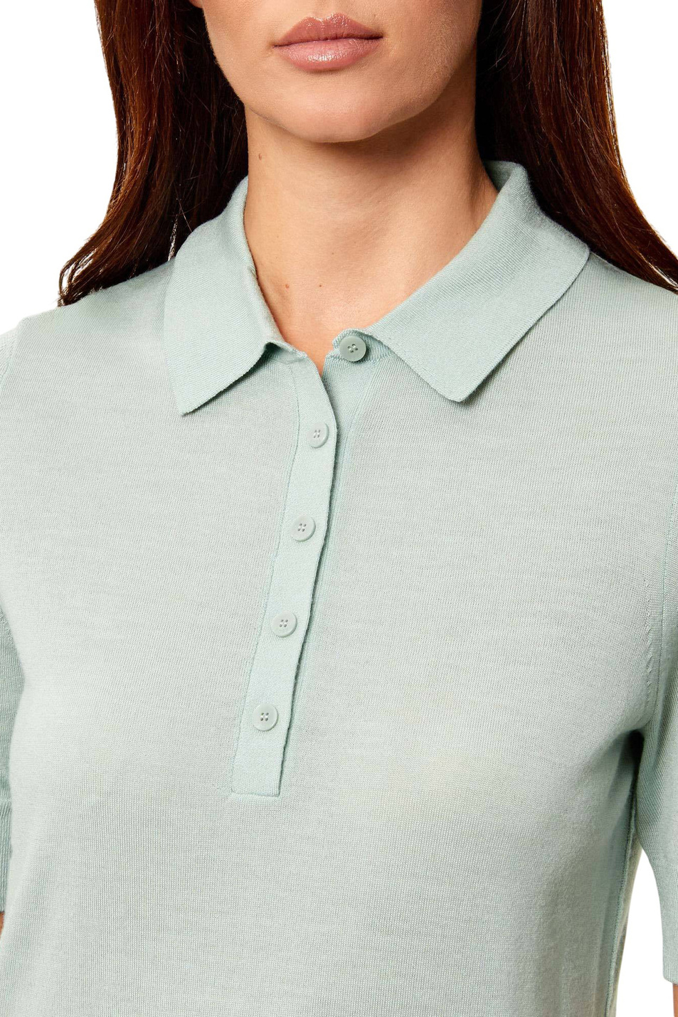 Женский BOSS Поло Fidenka из шерсти (цвет ), артикул 50545015 | Фото 6