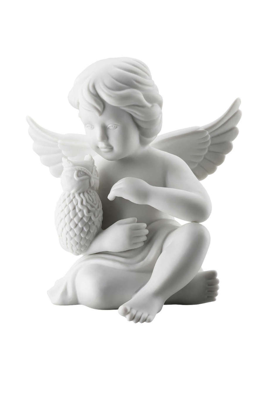 Фигурка "Ангел с совой"|Основной цвет:Белый|Артикул:69055-000102-90528 | Фото 1
