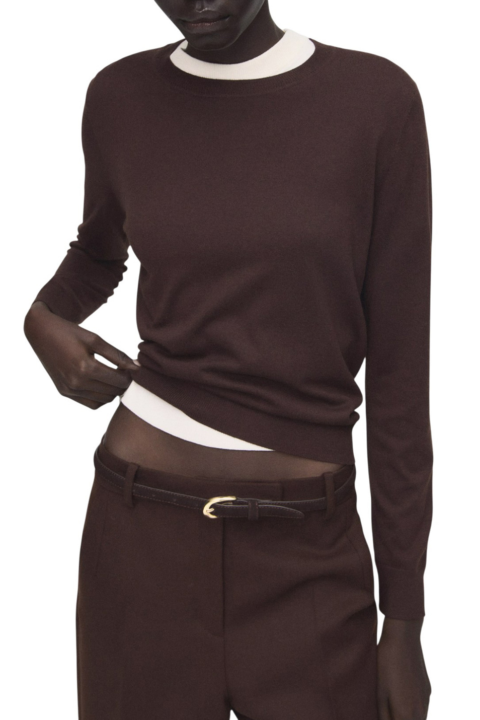 Женский Mango Джемпер LUCCA с круглым вырезом (цвет ), артикул 27031275 | Фото 3