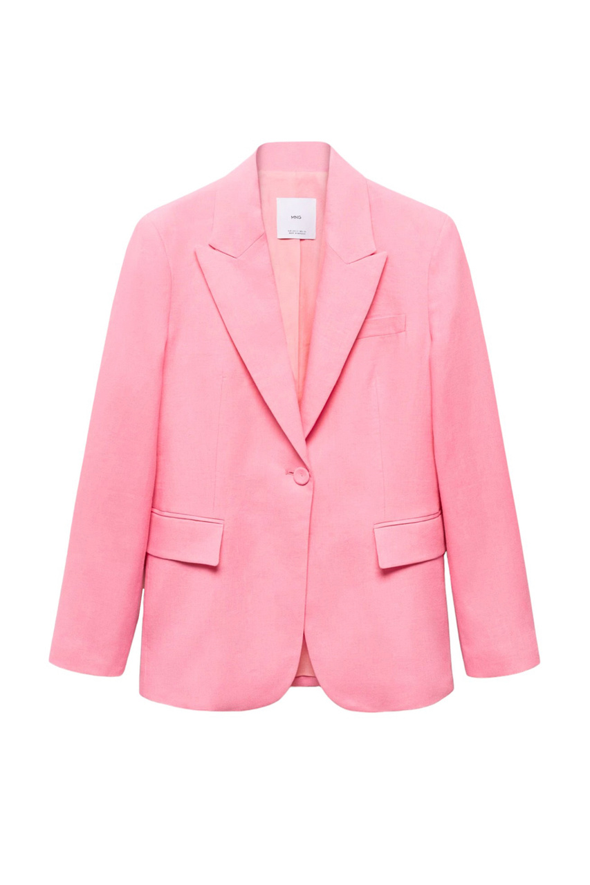 Пиджак MARGOT из чистого льна|Основной цвет:Розовый|Артикул:67096345 | Фото 1