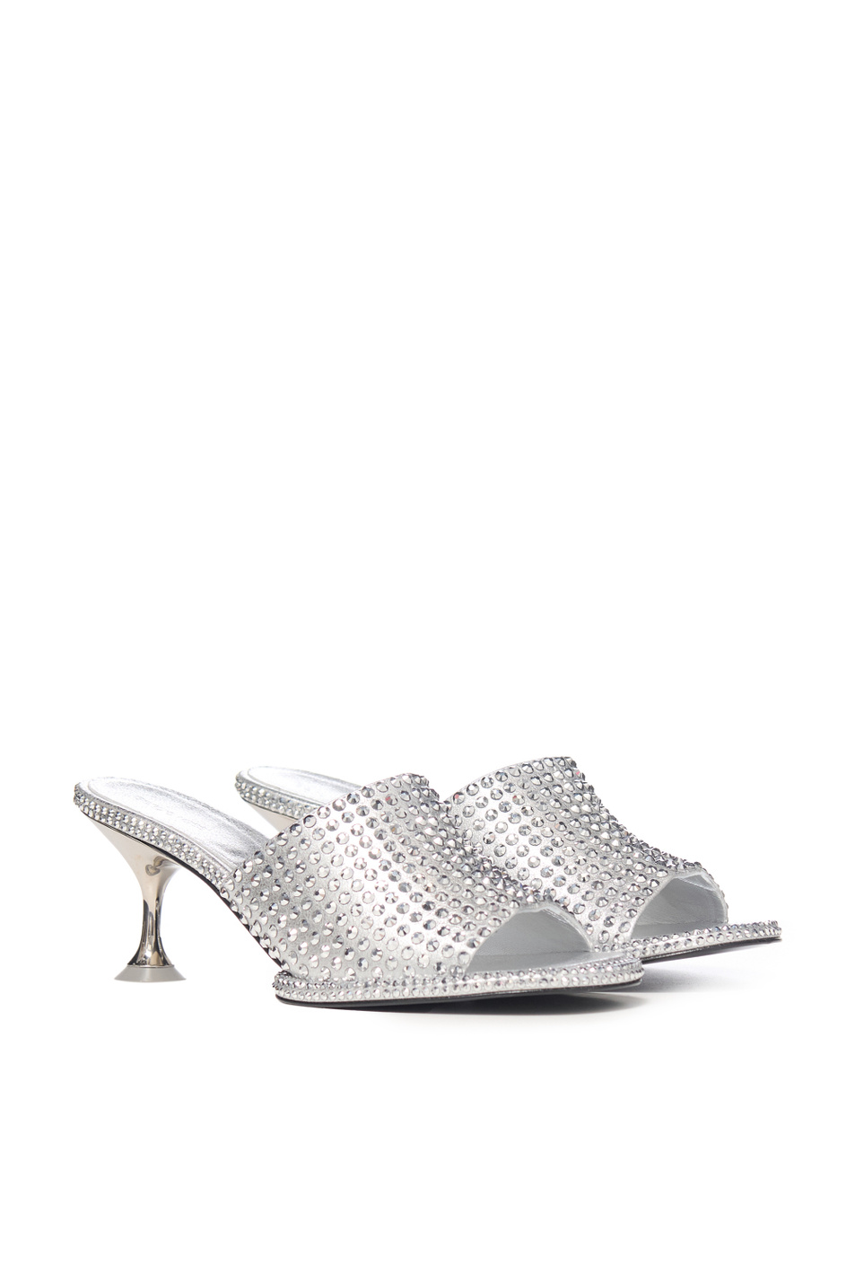 Женский Sergio Rossi Мюли с отделкой стразами (цвет ), артикул B15611MFL380 | Фото 2