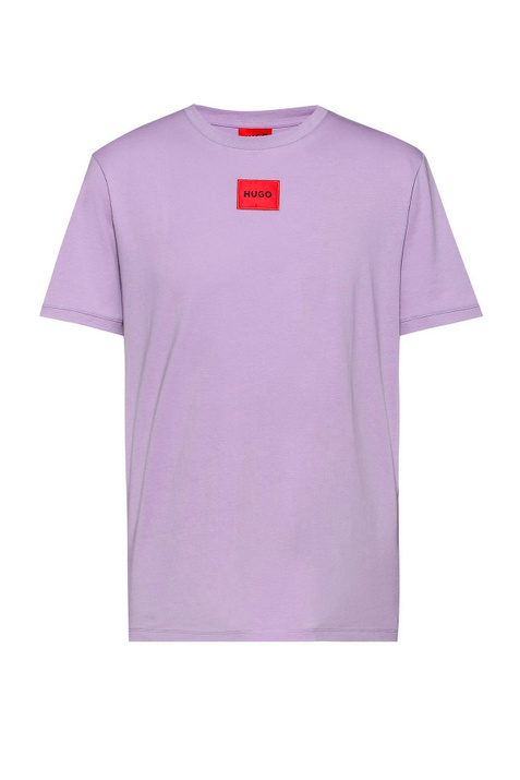 HUGO Футболка Diragolino с контрастным логотипом на груди (Фиолетовый цвет), артикул 50447978 | Фото 1