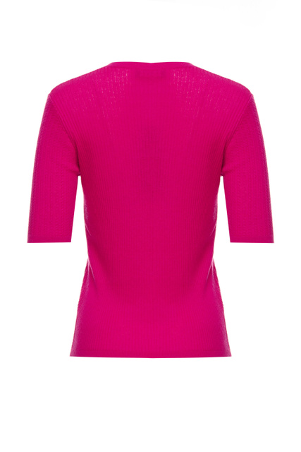Джемпер FANTINO из шелковой и шерстяной пряжи|Основной цвет:Розовый|Артикул:63660329 | Фото 2