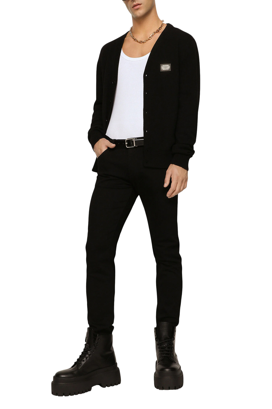 Мужской Dolce & Gabbana Джинсы из натурального хлопка (цвет ), артикул GY07CD-G8GW6 | Фото 2