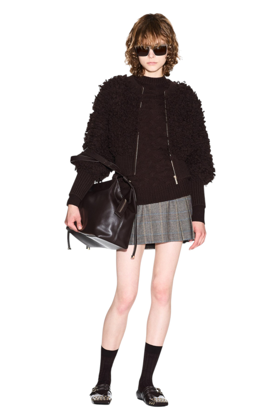 Женский Armani Exchange Юбка плиссированная в клетку (цвет ), артикул XW002937-AF26084 | Фото 3