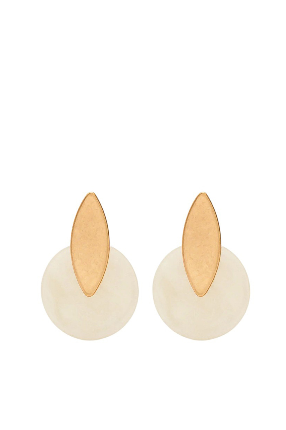 Серьги со смолой|Основной цвет:Кремовый Женский Parfois Серьги со смолой (цвет ), артикул 170562 | Фото 1