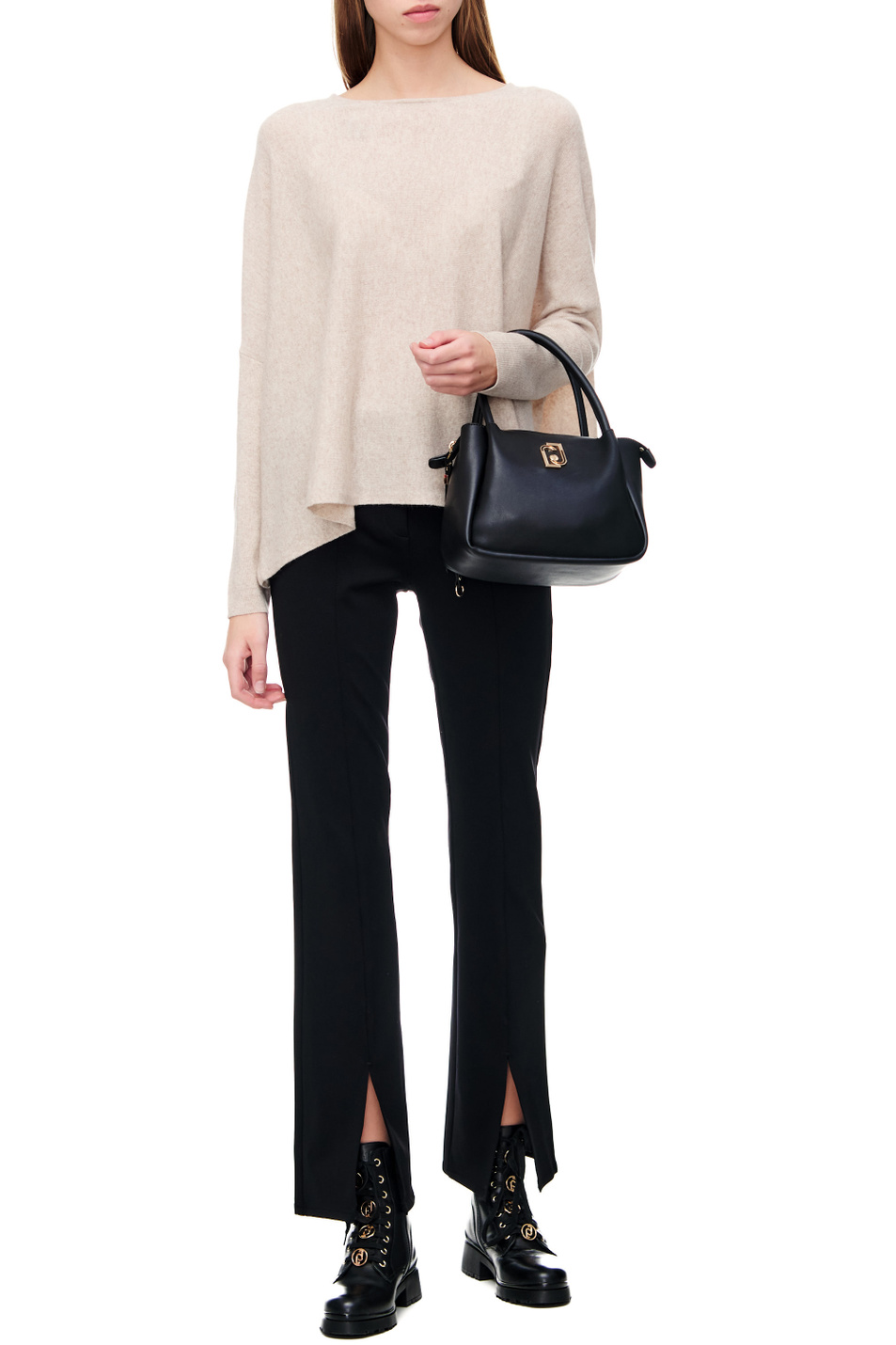 Женский Gerry Weber Однотонный джемпер свободного кроя (цвет ), артикул 871014-35707 | Фото 3
