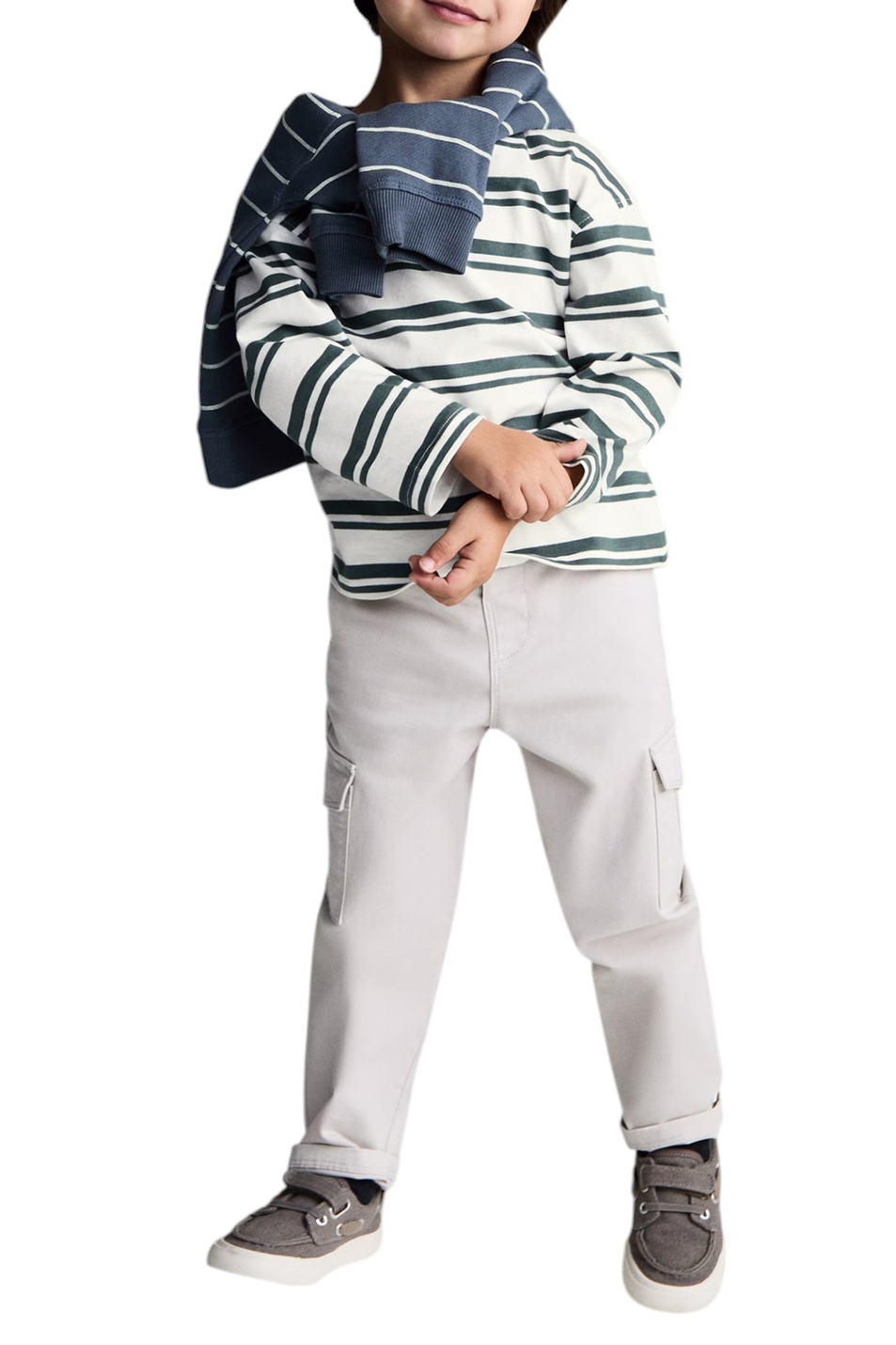 Малышам мальчикам Mango Kids Лонглсив RAYITA из хлопка (цвет ), артикул 87053276 | Фото 3