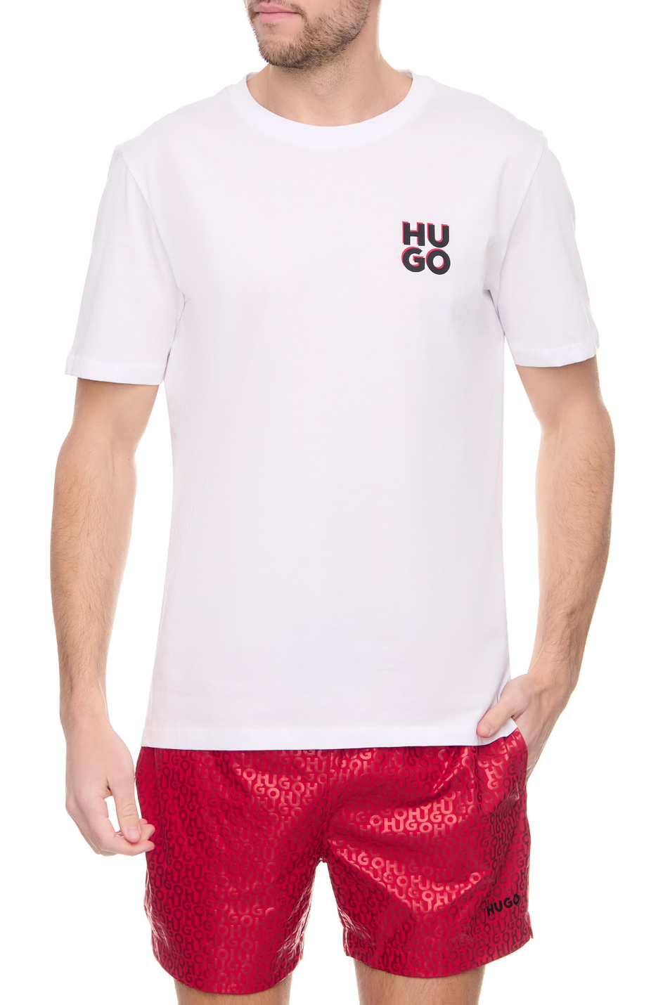 Мужской HUGO Набор из 2 футболок (цвет ), артикул 50492550 | Фото 7