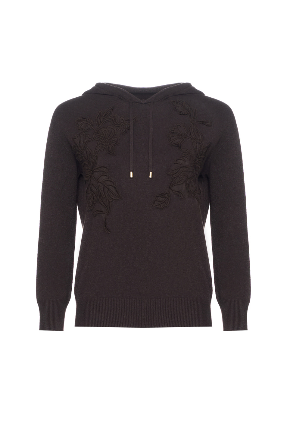 Джемпер с аппликацией|Основной цвет:Коричневый Женский Ermanno Firenze Джемпер с аппликацией (цвет ), артикул D47EM017EP2 | Фото 1