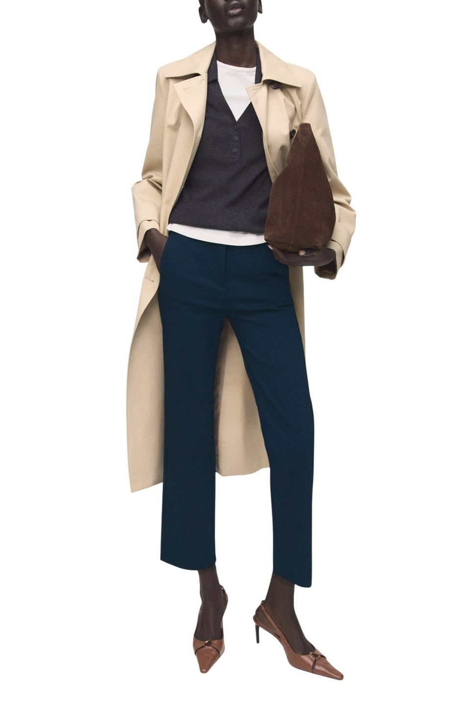 Женский Mango Брюки NEWCOLA укороченные (цвет ), артикул 27091266 | Фото 2