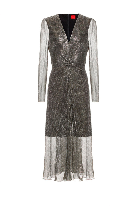 HUGO Платье с V-образным вырезом и прозрачными рукавами ( цвет), артикул 50463801 | Фото 1