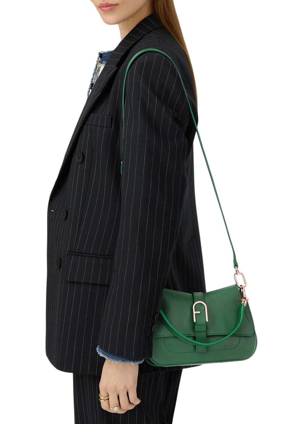 Сумка FLOW MINI из натуральной кожи|Основной цвет:Зеленый Женский Furla Сумка FLOW MINI из натуральной кожи (цвет ), артикул WB01032-BX2045 | Фото 6