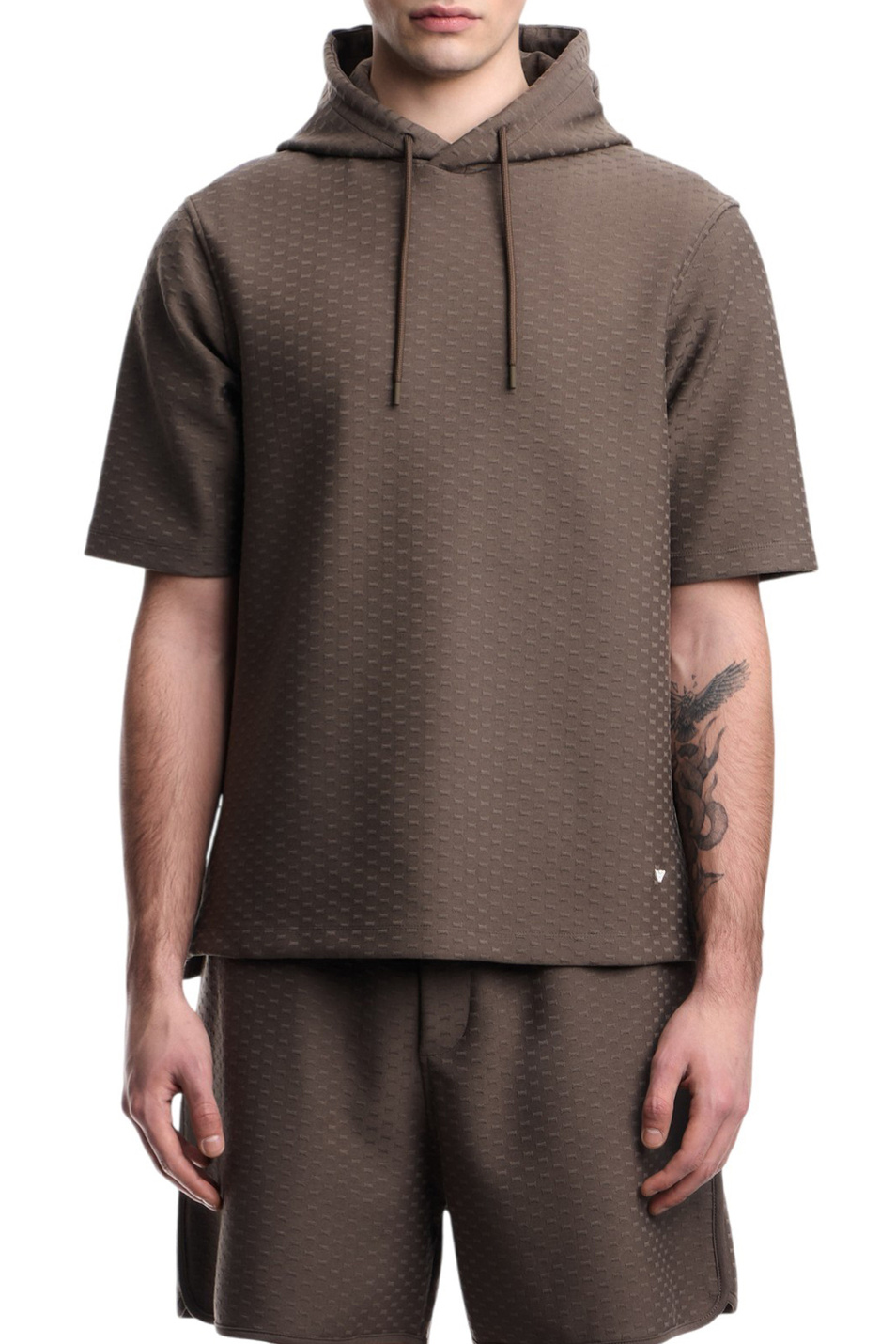 Мужской Emporio Armani Худи из смесового хлопка (цвет ), артикул EM005221-AF13700 | Фото 3