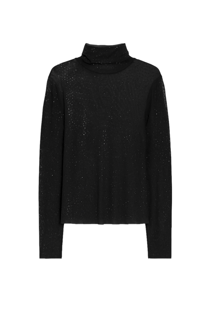 Водолазка REPORT со стразами|Основной цвет:Черный Женский iBLUES Водолазка REPORT со стразами (цвет ), артикул 2527946012 | Фото 1