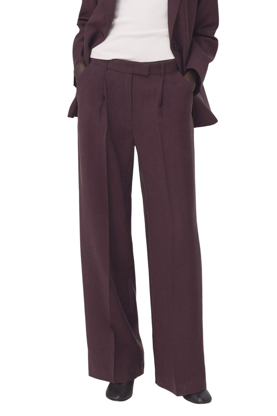 Женский Mango Брюки VERONICA широкого кроя (цвет ), артикул 27024788 | Фото 3