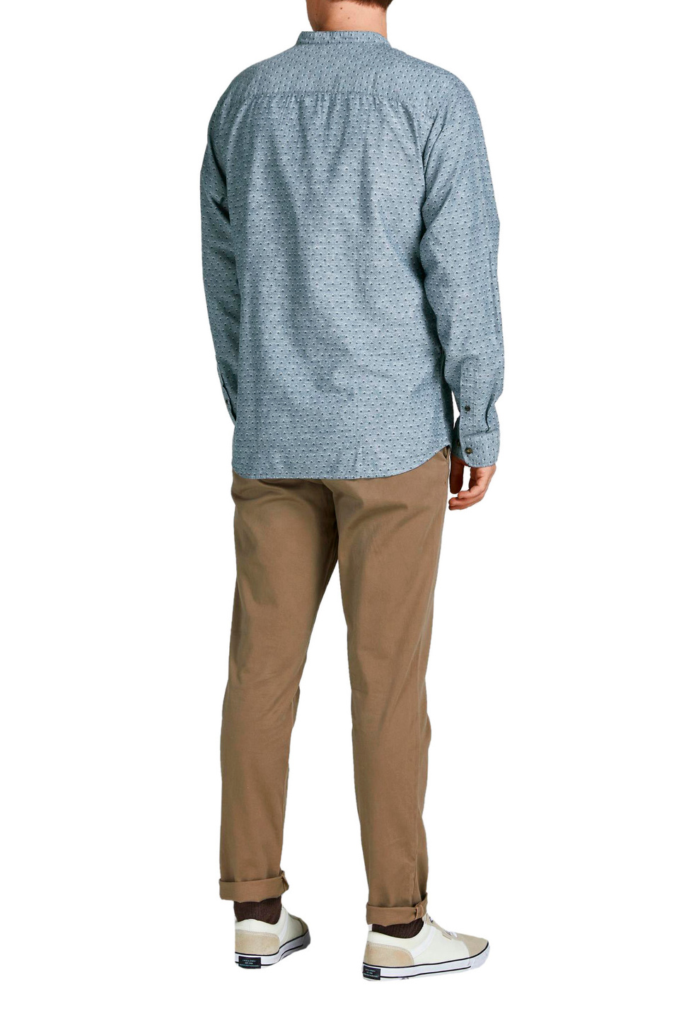 Jack & Jones Рубашка из хлопка и льна (цвет ), артикул 12197899 | Фото 4
