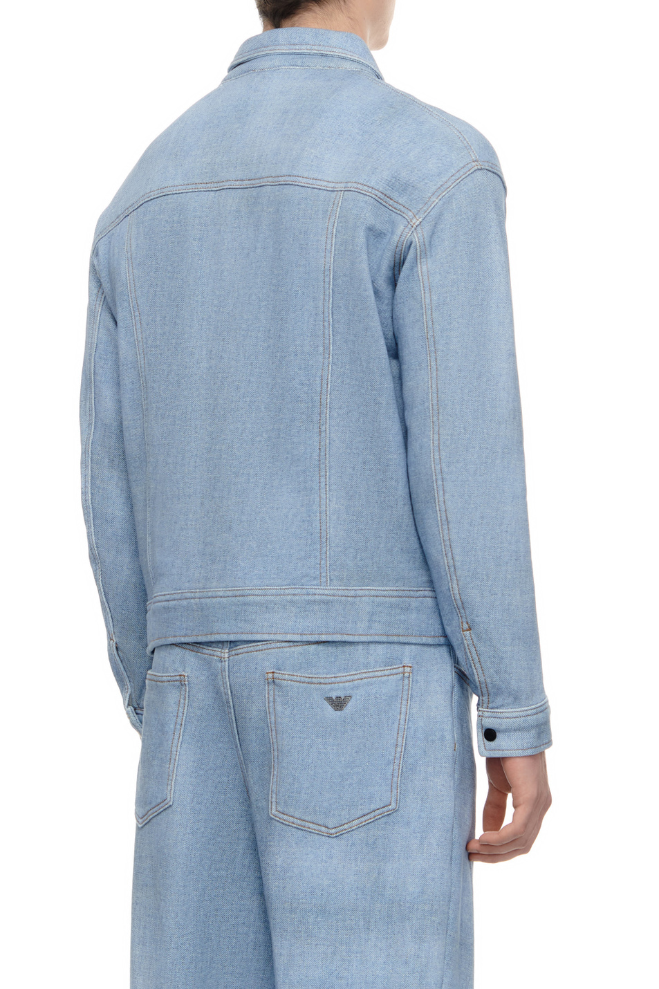 Мужской Emporio Armani Куртка джинсовая из натурального хлопка (цвет ), артикул 3D1MEF-1JWPZ | Фото 4