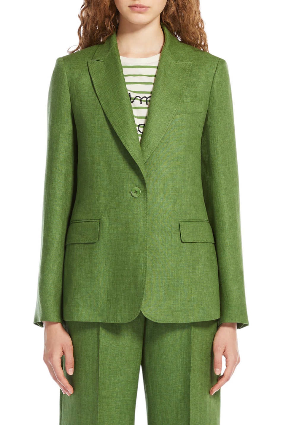 Женский Weekend Max Mara Пиджак NALUT из льна (цвет ), артикул 2515041012 | Фото 3