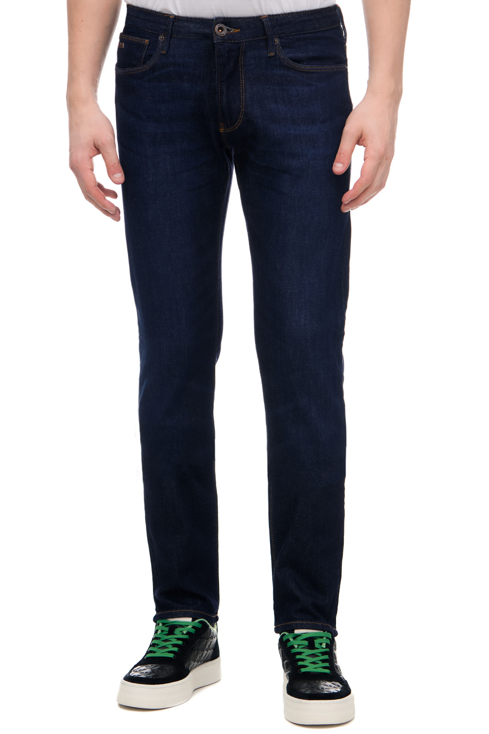 Мужской Emporio Armani Джинсы из эластичного хлопка (цвет ), артикул 6L1J06-1DI4Z | Фото 1