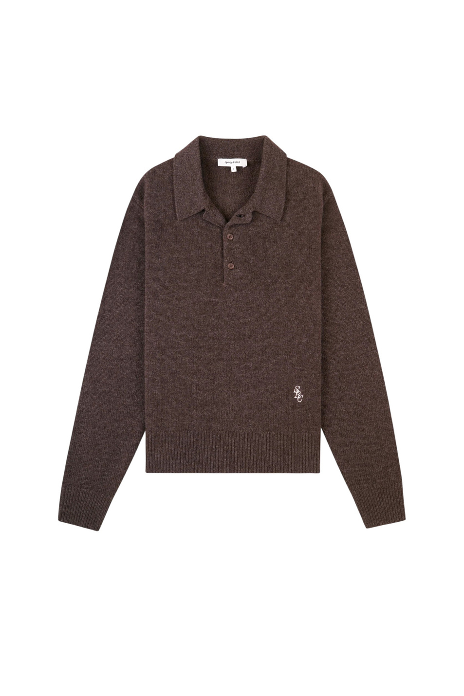 Женский Sporty & Rich Джемпер-поло SRC из кашемира и шерсти (цвет ), артикул WS07466302BR27 | Фото 1
