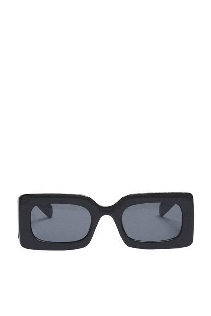 Солнцезащитные очки с квадратной оправой|Основной цвет:Черный|Артикул:205043 | Фото 2