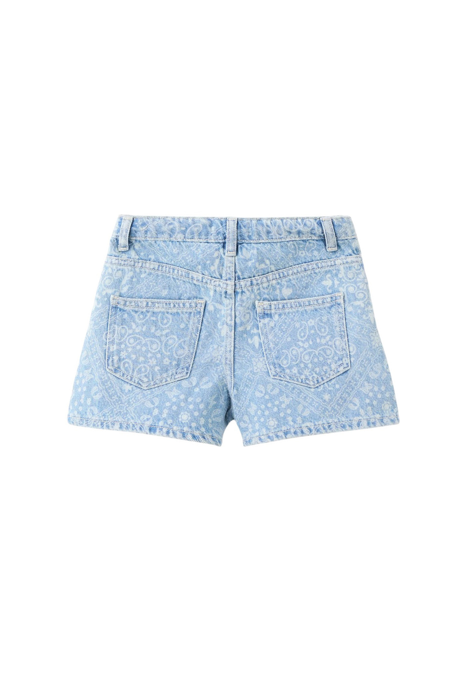 Девочкам Mango Kids Шорты джинсовые BANDANA с принтом (цвет ), артикул 27068656 | Фото 2