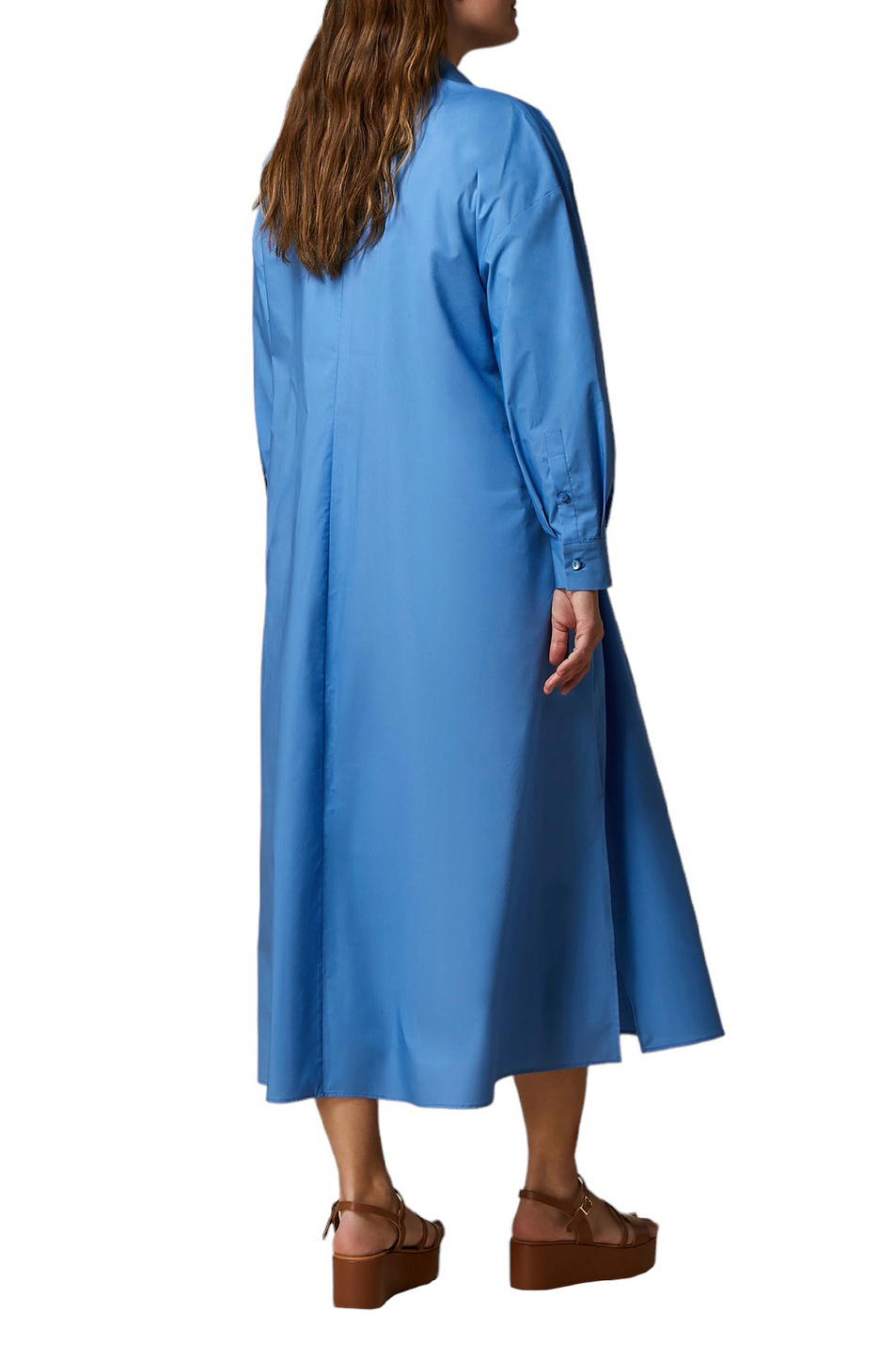 Женский Marina Rinaldi Платье-рубашка MENTINO из натурального хлопка (цвет ), артикул 2418221096 | Фото 4