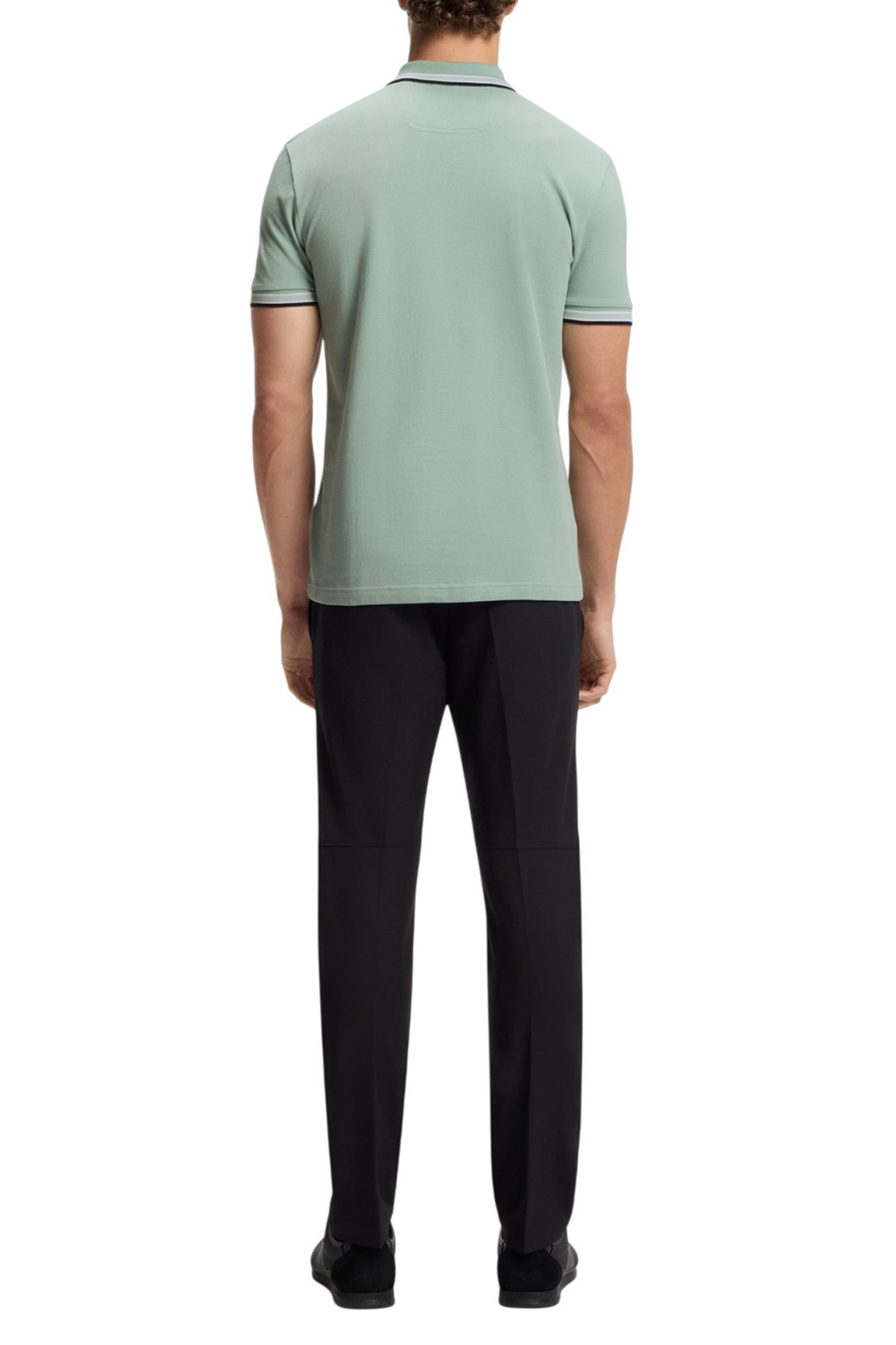 Поло Paddy из натурального хлопка|Основной цвет:Мятный Мужской BOSS Поло Paddy из натурального хлопка (цвет ), артикул 50469055 | Фото 4