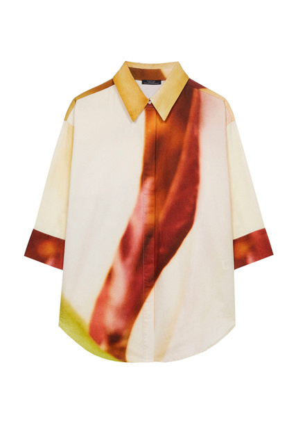 Рубашка из натурального хлопка|Основной цвет:Мультиколор|Артикул:203494 | Фото 1