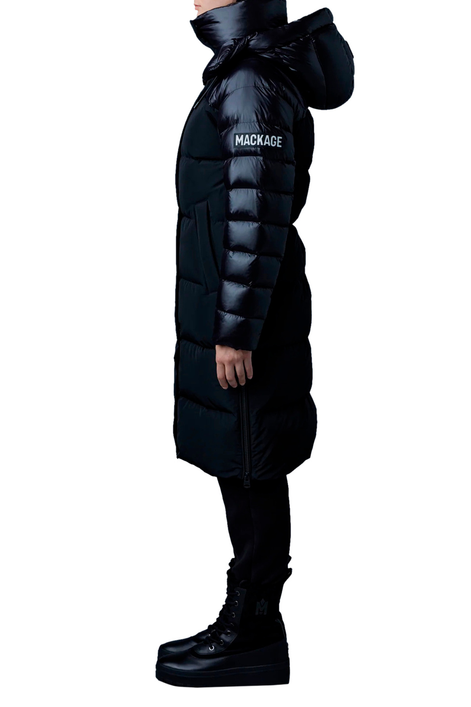 Mackage Стеганое пальто KAZ с пуховым наполнителем и съемным капюшоном (цвет ), артикул P002098 | Фото 3