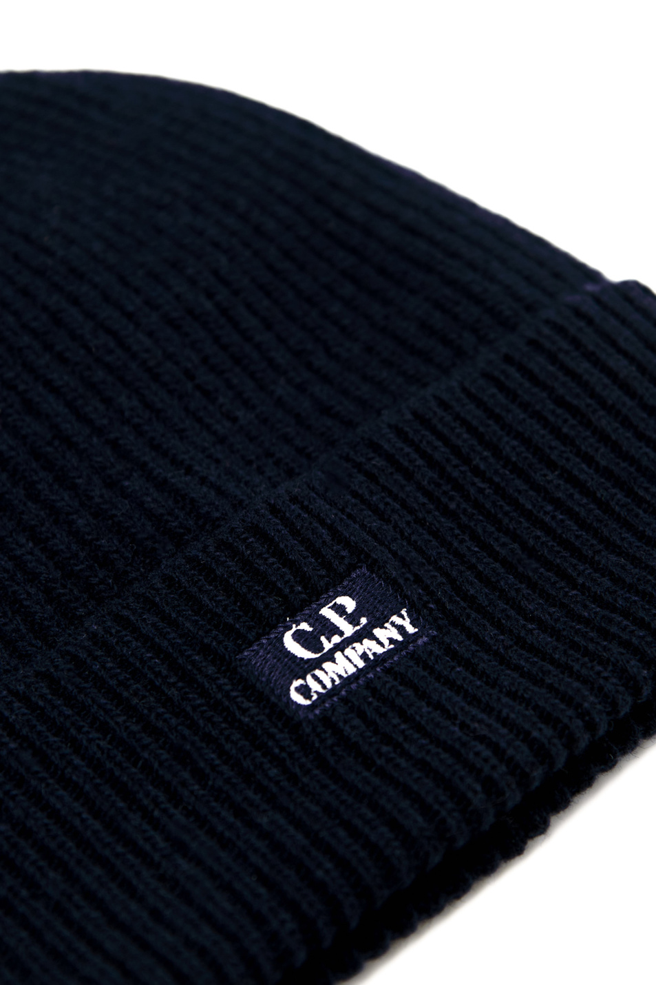 Мужской C.P. Company Вязаная шапка из смесовой шерсти с логотипом (цвет ), артикул 13CMAC313A005504A | Фото 2