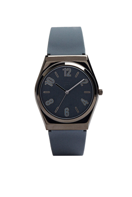 Часы наручные с силиконовым ремешком|Основной цвет:Синий|Артикул:195435 | Фото 1