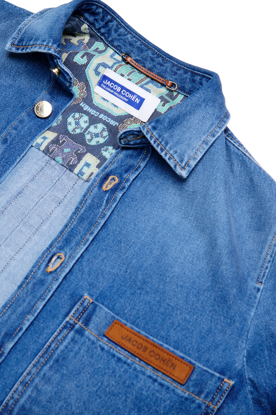 Мужской Jacob Cohen Куртка джинсовая из натурального хлопка (цвет ), артикул UE01080T601A | Фото 6