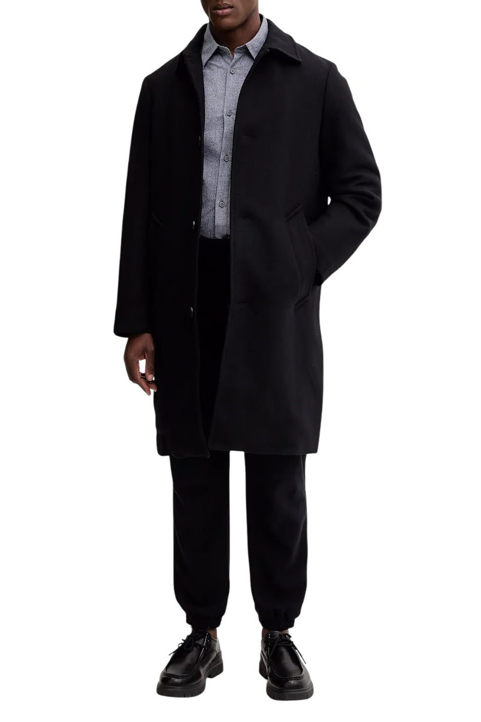 Мужской Armani Exchange Рубашка однотонная с логотипом (цвет ), артикул XM001147-AF16610 | Фото 3