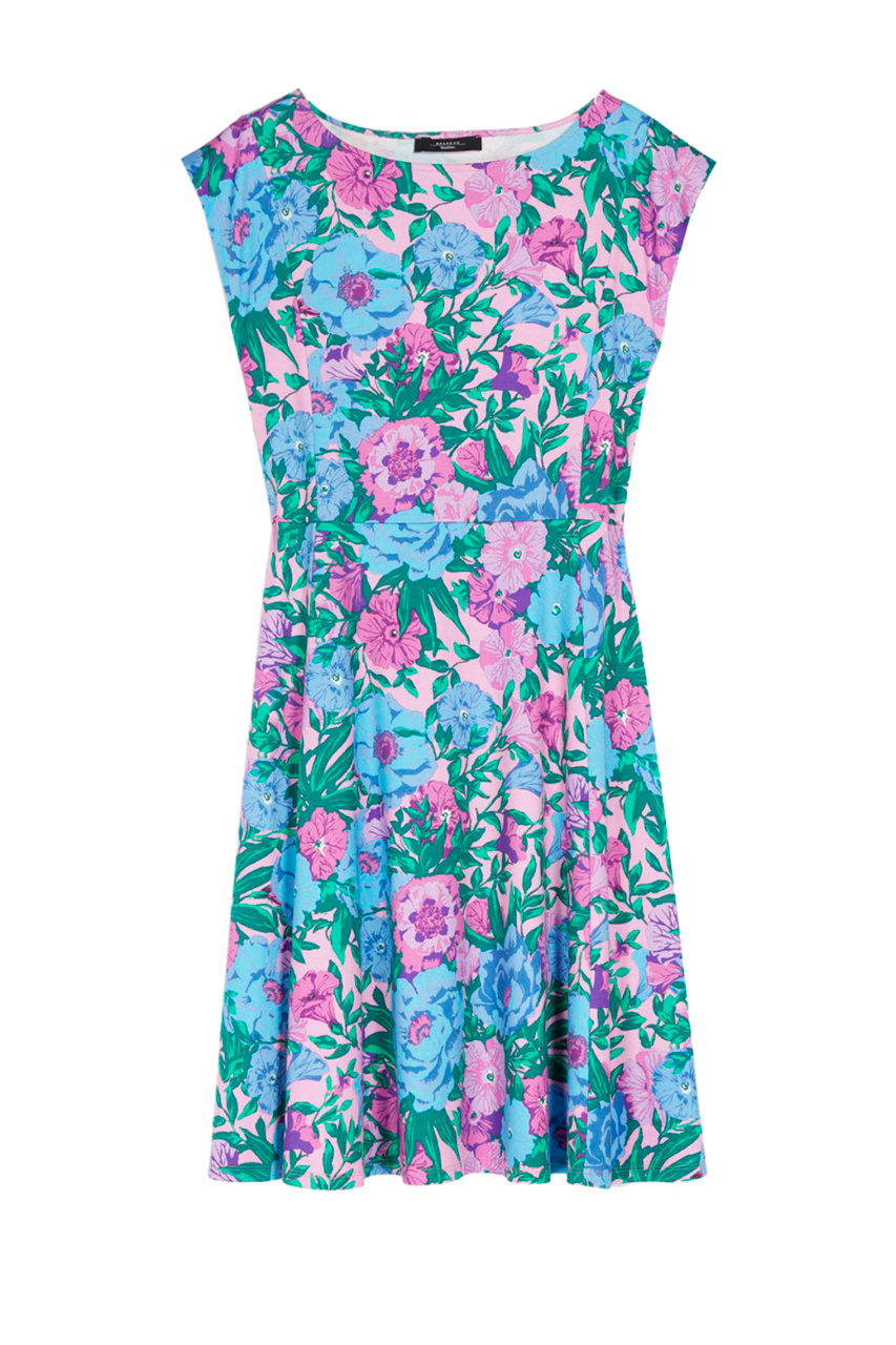Платье JESONE из натурального хлопка|Основной цвет:Разноцветный|Артикул:2356210531 | Фото 1