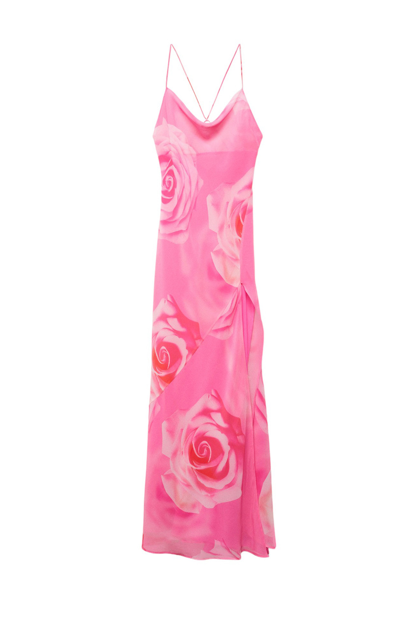 Платье ROSA с принтом|Основной цвет:Розовый|Артикул:67046344 | Фото 1