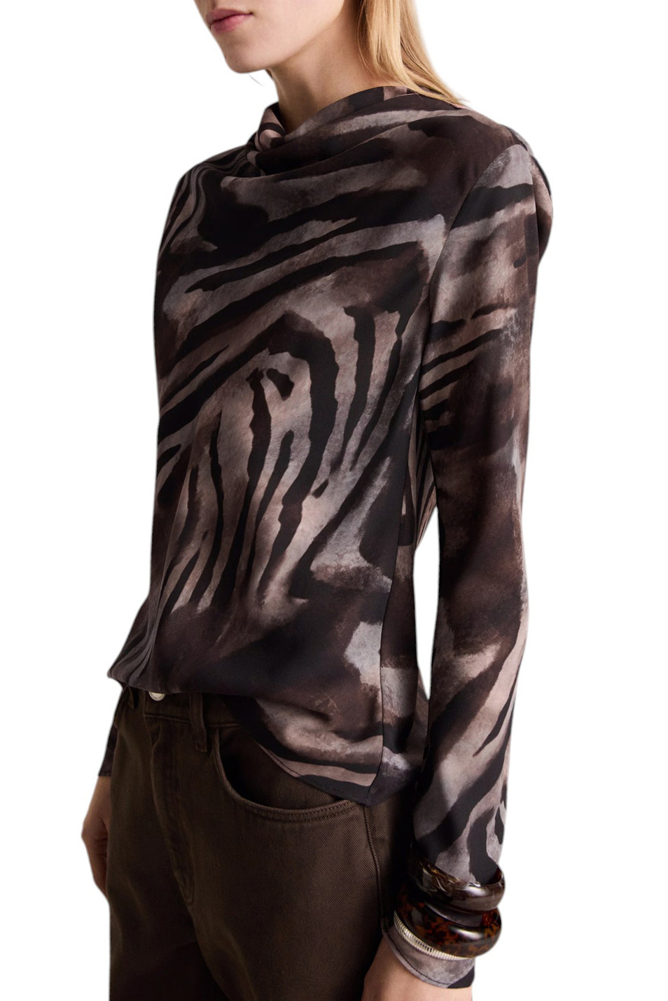 Женский Mango Блузка MARTINA с принтом (цвет ), артикул 87034093 | Фото 3