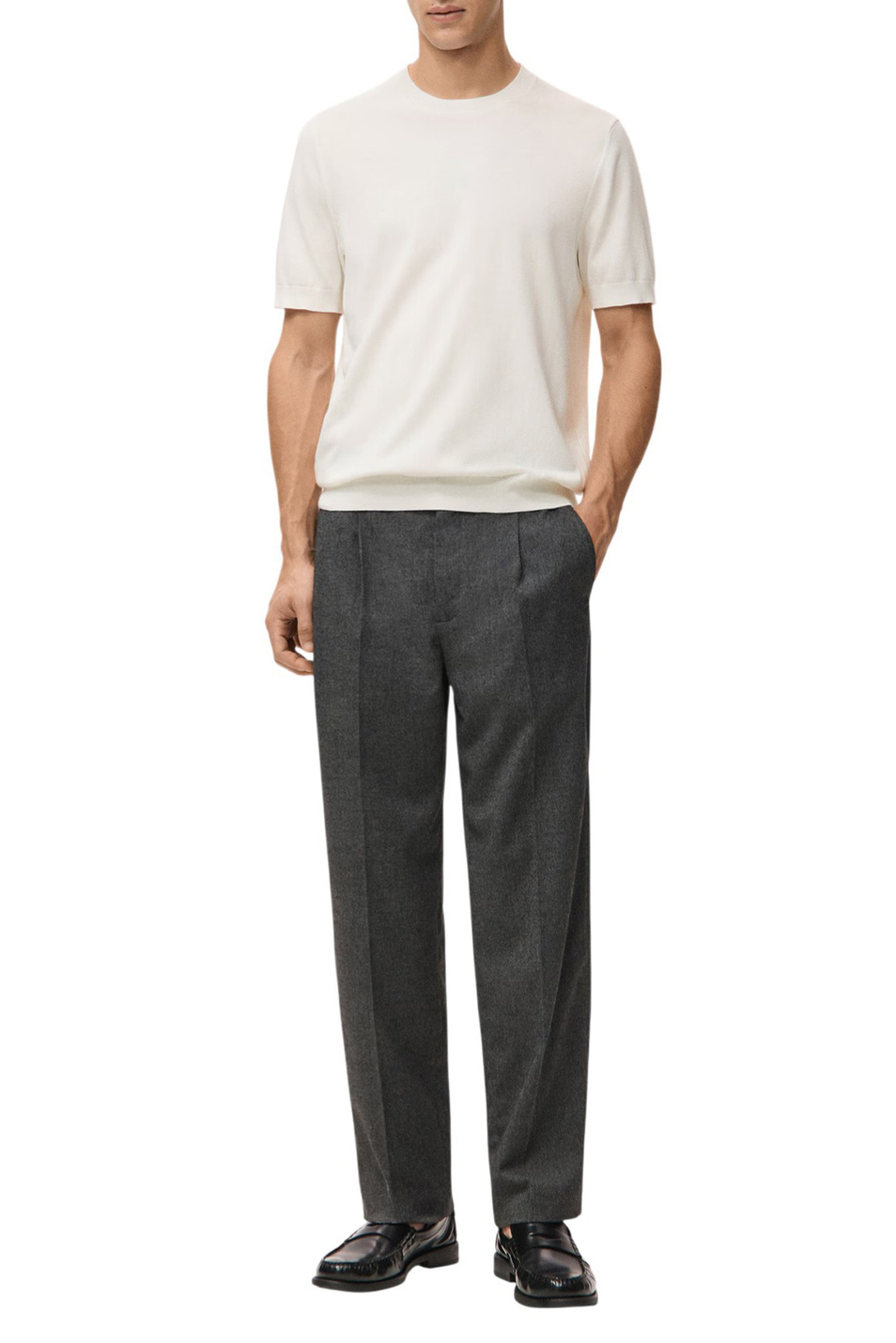 Мужской Mango Man Джемпер ARRAONA однотонный (цвет ), артикул 27061281 | Фото 2