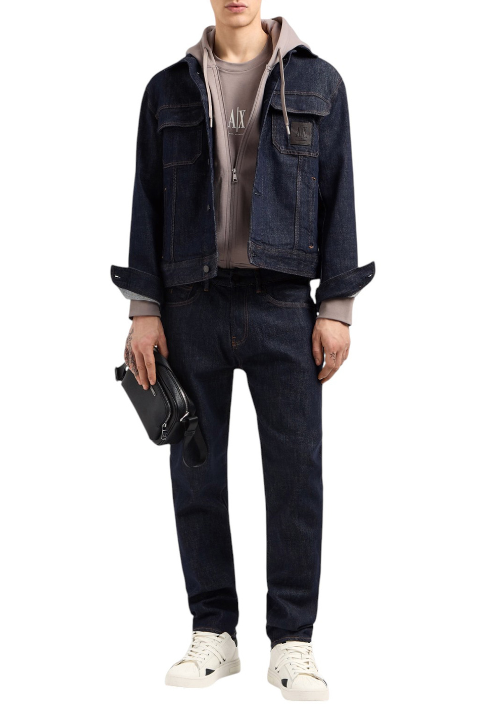 Мужской Armani Exchange Толстовка с логотипом (цвет ), артикул XM000371-AF10818 | Фото 2
