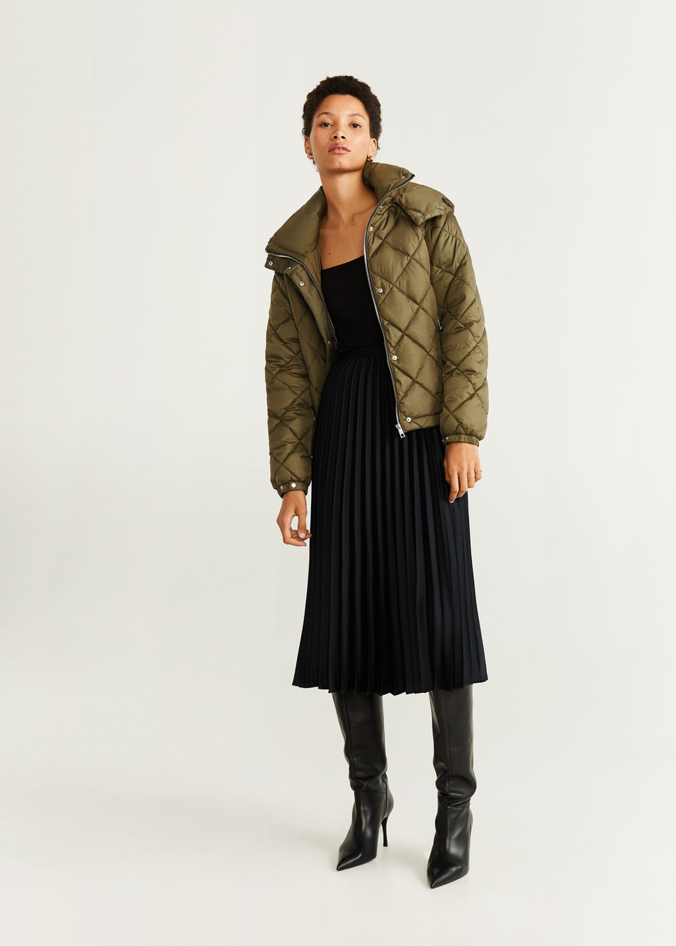 Куртка TICTAC|Основной цвет:Хаки Женский Mango Куртка TICTAC (цвет ), артикул 53037019 | Фото 3